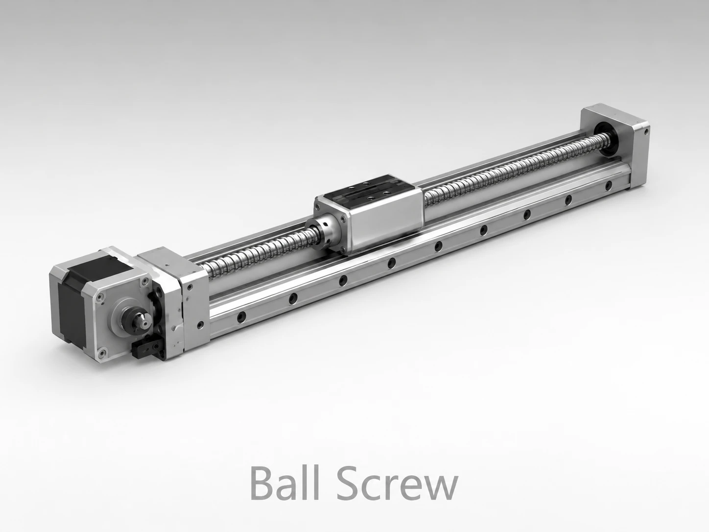 Ball screw drive mechanism cutaway