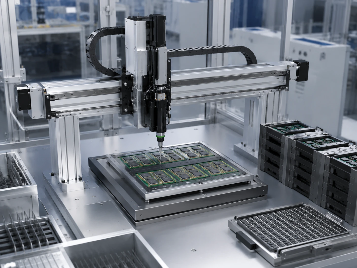 Cleanroom Cartesian robot for semiconductor equipment
