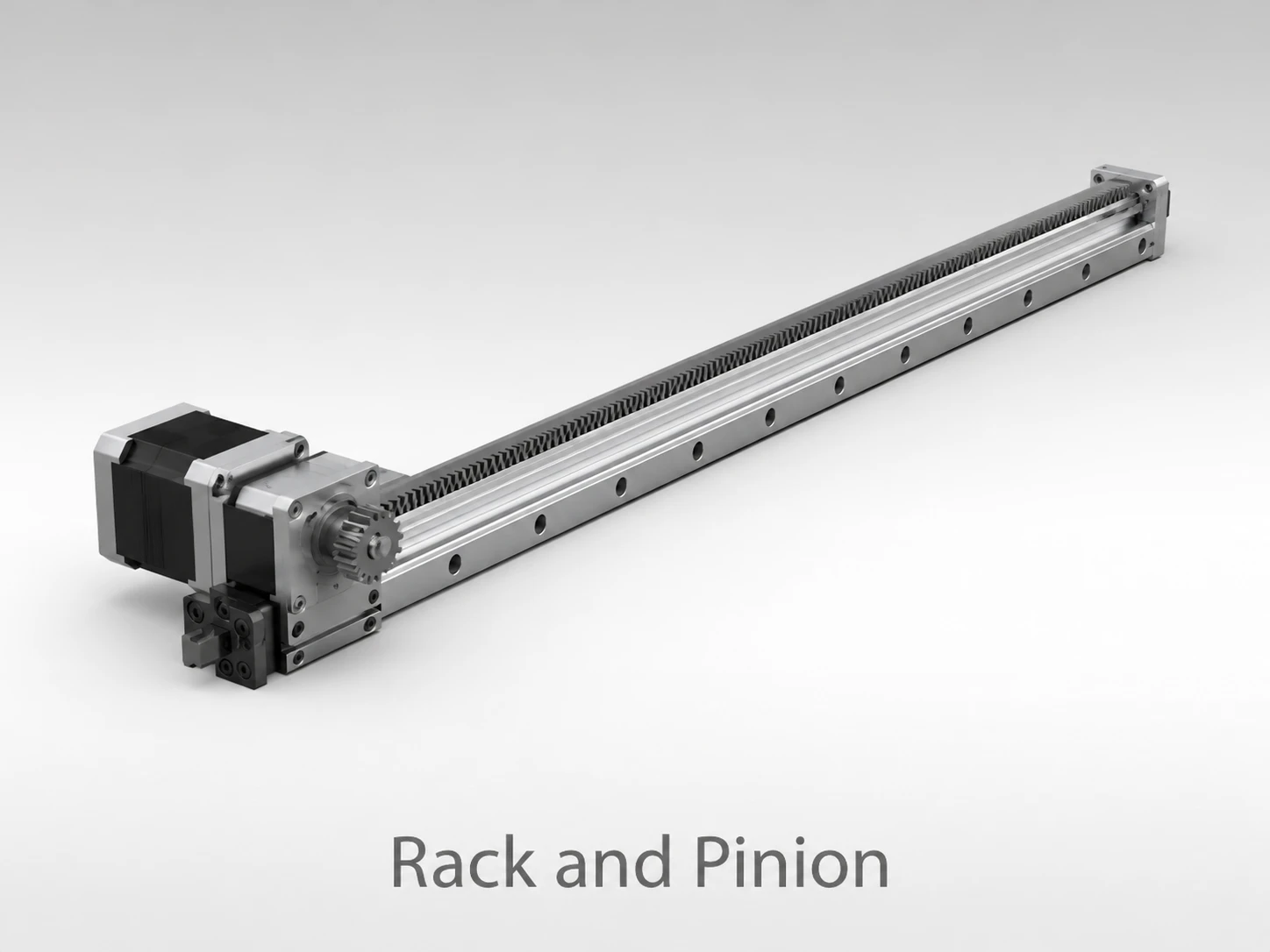Rack and pinion drive mechanism